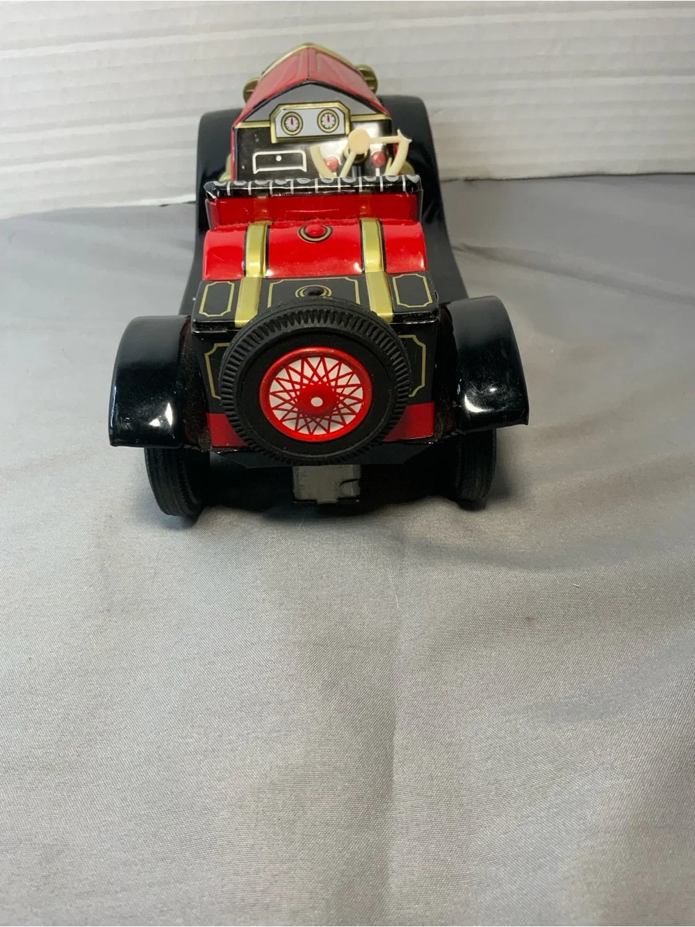 Vintage Cragstan Tin Litho 1914 Stutz Bearcat Friction Car Toy